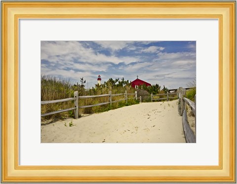 Framed Beach Path, Cape May NJ Print