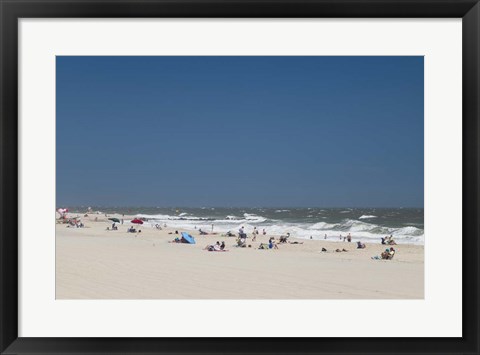 Framed Cape May Beach, NJ Print