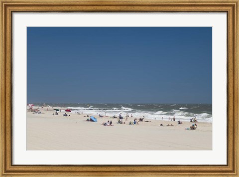 Framed Cape May Beach, NJ Print