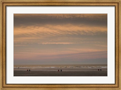 Framed Wildwood Beach Sunset, NJ Print