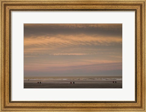 Framed Wildwood Beach Sunset, NJ Print