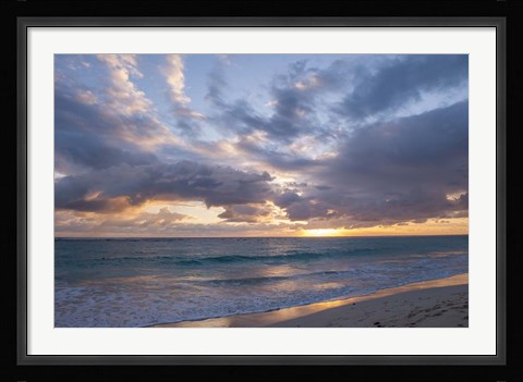 Framed Sunrise, Bavaro Beach, Print