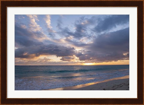 Framed Sunrise, Bavaro Beach, Print