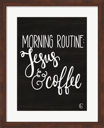 Framed Morning Routine Print