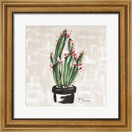 Framed Blooming Cactus Print