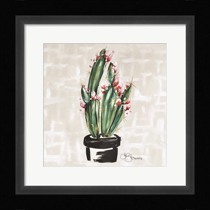 Framed Blooming Cactus Print