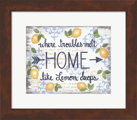 Framed Lemon Home Print