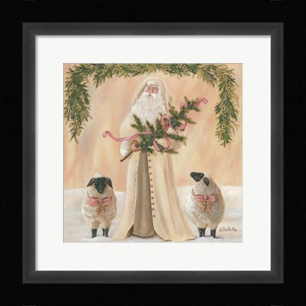 Framed Golden Christmas Print