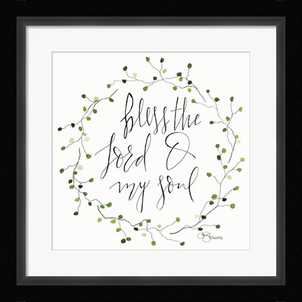 Framed Bless the Lord Print