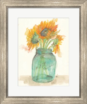 Framed Sunflower Light Print