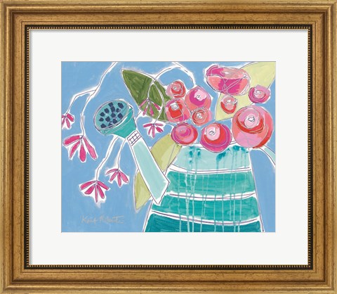 Framed Lucky Jade Watering Can Print