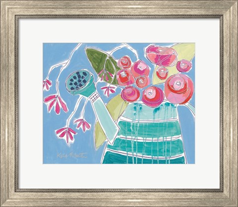 Framed Lucky Jade Watering Can Print