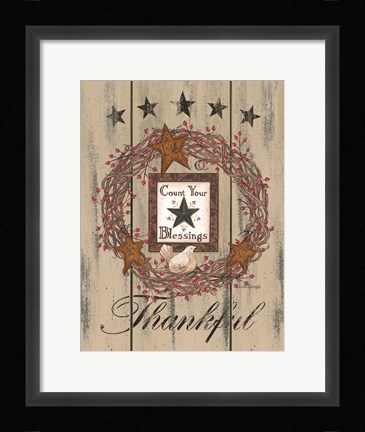Framed Count Your Blessings Print