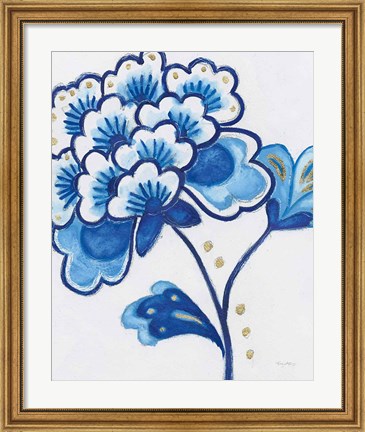 Framed Flora Chinoiserie IV Print