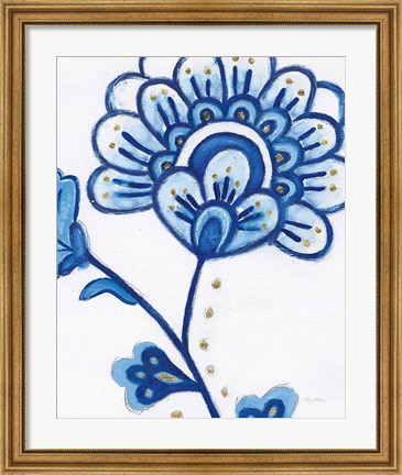 Framed Flora Chinoiserie III Print