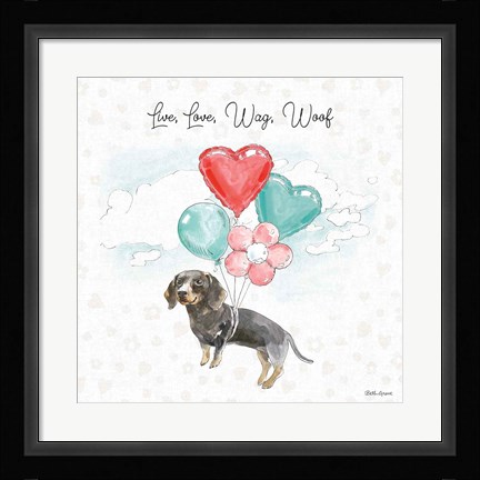 Framed Paws of Love V Print