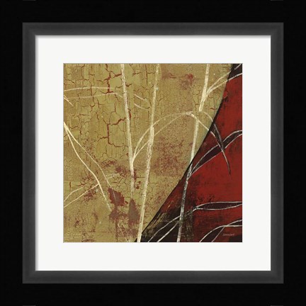 Framed Sun Stems Tile II Print
