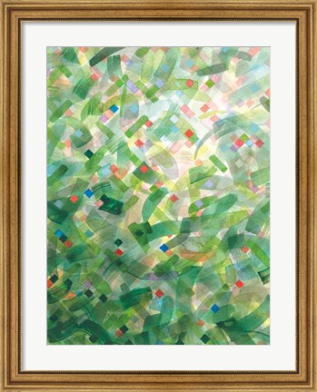 Framed Jungle Abstract I Print
