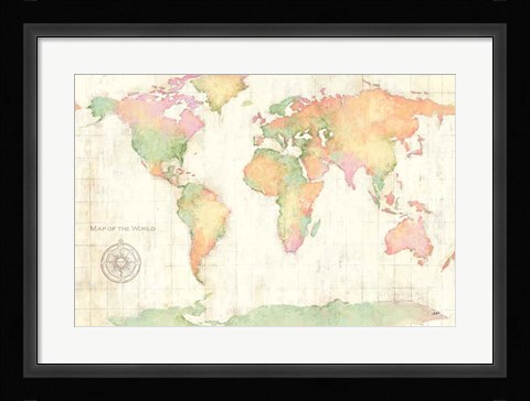 Framed Bright World Print