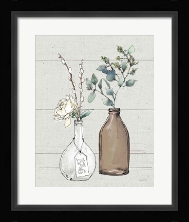 Framed Modern Farmhouse III Shiplap Print