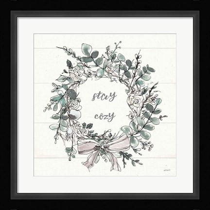 Framed Modern Farmhouse VII Stay Cozy Print