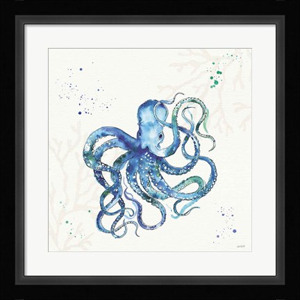 Framed Deep Sea II No Words Print