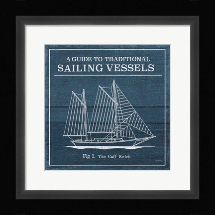 Framed Vintage Sailing Knots XI Print
