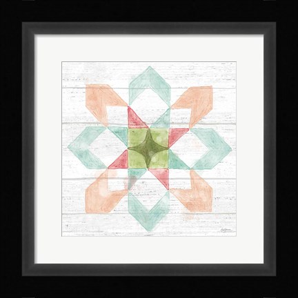 Framed Pastel Flower Market VIII Print