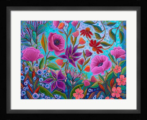 Framed Colorful Conversation Print