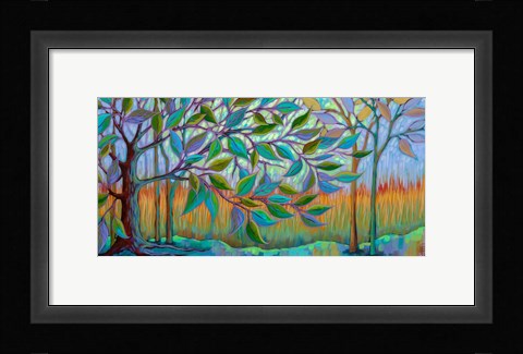 Framed Misty Meadow Print