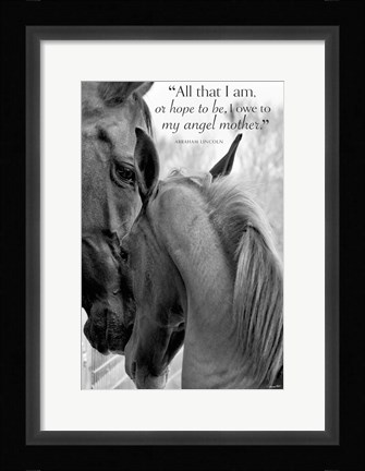 Framed Cheers n' Foal (All that I am...) Print