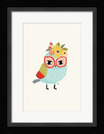 Framed Helga Owl Print