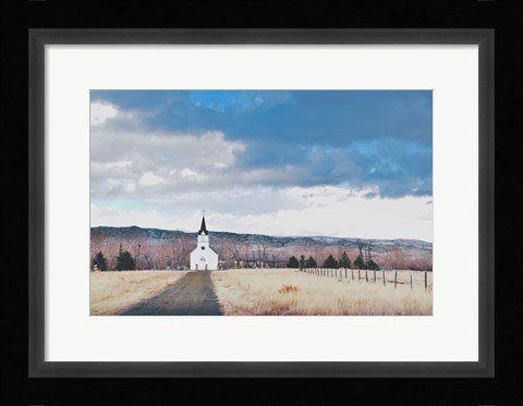 Framed Little Church on the Prairie Print