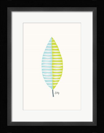 Framed Mid Mod Leaf No. 1 Print