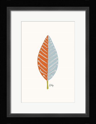 Framed Mid Mod Leaf No. 2 Print