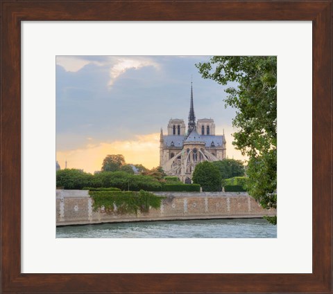 Framed Notre Dame - View from the Seine Print