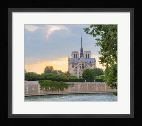 Framed Notre Dame - View from the Seine Print