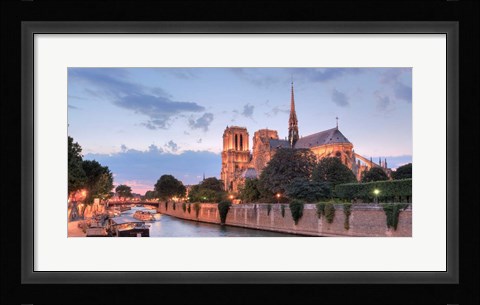Framed River View - Notre Dame Print