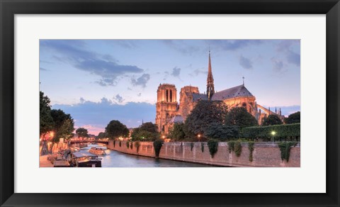 Framed River View - Notre Dame Print