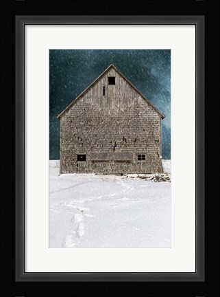 Framed Old Barn Print