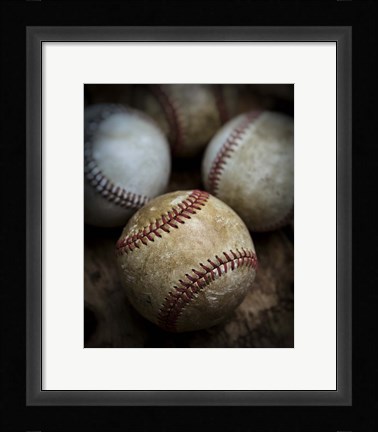 Framed Old Baseball Print