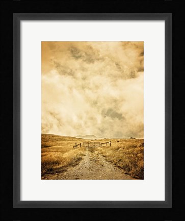 Framed Ranch Gate Print