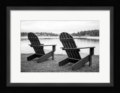 Framed Relaxing at the Lake Print