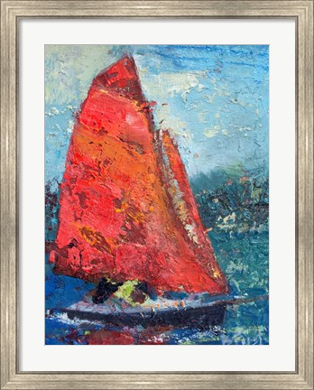 Framed Red Sail Print
