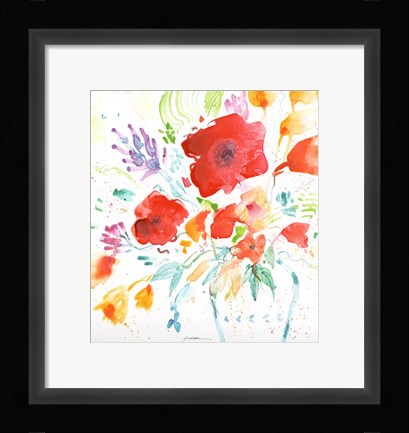 Framed Bright Bouquet Print