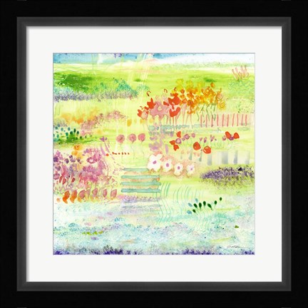 Framed Garden by the Sea Print