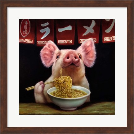 Framed Oodles of Noodles Print