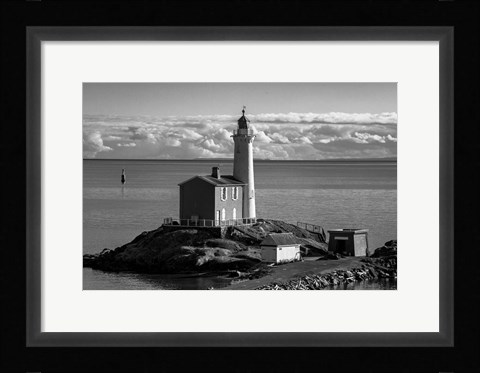 Framed Fisgard Lighthouse Print