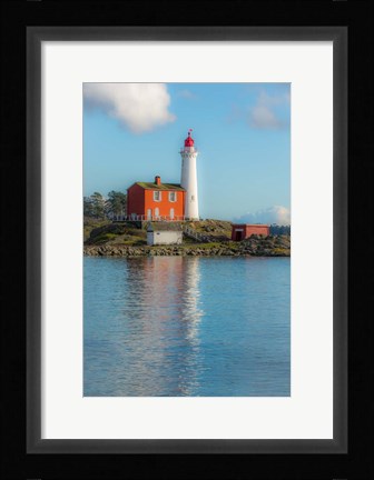 Framed Lighthouse Reflection Print