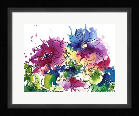 Framed Anemones Print
